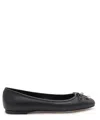 Jimmy Choo Women Black Nappa Leather Elme Ballerinas In Black