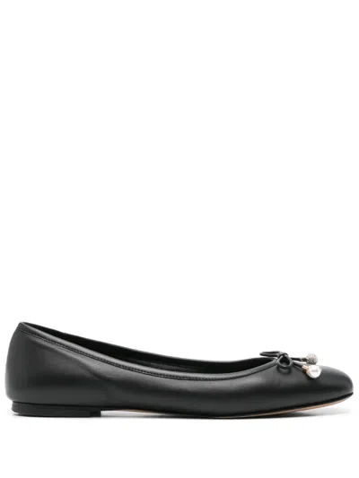Pre-owned Jimmy Choo Elme Ballet Flats In Black