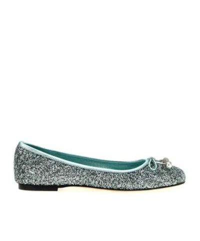 JIMMY CHOO JIMMY CHOO ELME BOW DETAILED BALLET FLATS