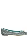 Jimmy Choo Elme Bow Detailed Ballet Flats In Green