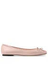 Jimmy Choo Elme Nappa Leather Ballet Flats In Pink
