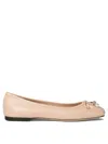 Jimmy Choo Elme Nappa Leather Ballet Flats In Pink