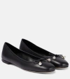 Jimmy Choo Ballet Shoes With Round Head And Flat Soles In Black