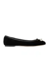 Jimmy Choo Women Black Nappa Leather Elme Ballerinas In Black