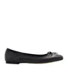 Jimmy Choo Ballet Shoes With Round Head And Flat Soles In Black