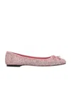 Jimmy Choo Glittery Elm Ballet In Pink