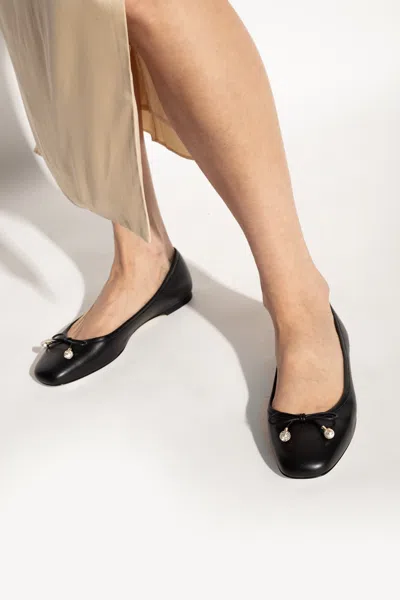 JIMMY CHOO JIMMY CHOO ‘ELME’ LEATHER BALLET FLATS