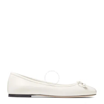 JIMMY CHOO JIMMY CHOO ELME LEATHER BALLET FLATS