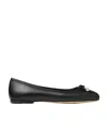 Jimmy Choo Ballet Shoes With Round Head And Flat Soles In Black