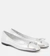 Jimmy Choo Elme Flat In Silver