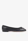 Jimmy Choo Ballet Shoes With Round Head And Flat Soles In Black