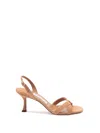Jimmy Choo Elsy 70 Suede Slingback Open Toe Sandals In Brown