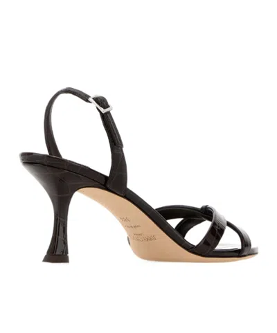Jimmy Choo Adjustable High-heeled Sandals In Black
