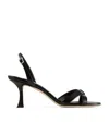 Jimmy Choo Midnight Blue Suede Elsy 70 Sandals