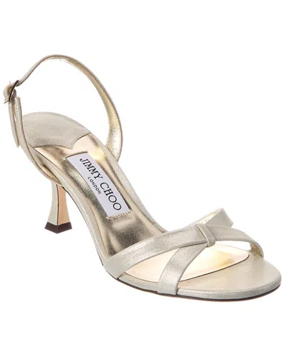 Jimmy Choo Elsy 70 Suede Slingback Sandal In Neutral