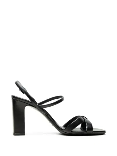 Jimmy Choo Elsy Crossover-strap Block-heel Sandals In Black