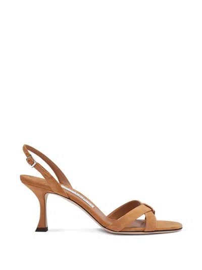 JIMMY CHOO ELSY KNOTTED SLINGBACK SANDALS