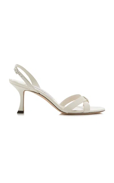 JIMMY CHOO ELSY LEATHER SANDALS