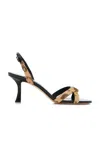 Jimmy Choo Elsy Leopard-print Pony Hair Sandals In Multi