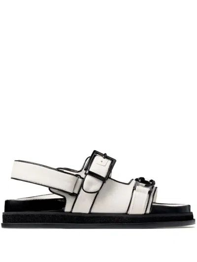 新品未使用　【JIMMY CHOO】Elyn Flat 36 Elyn Flat | Black Calf Leather Flat Sandals | JIMMY CHOO