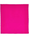 Jimmy Choo Emani Monogram-jacquard Silk-blend Scarf In Pink
