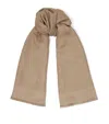 Jimmy Choo Emani Silk-wool Logo Scarf In Pink
