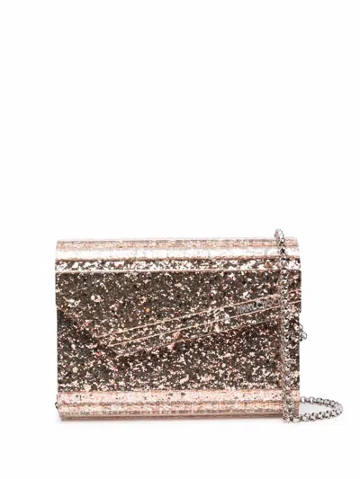 Jimmy Choo Embellished Acrylic Candy Clutch In Pink