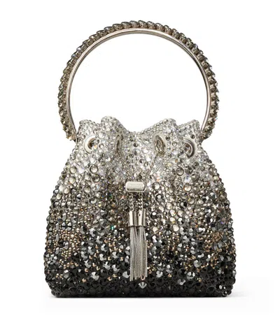 Jimmy Choo Embellished Bon Bon Top-handle Bag In Black