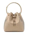 Jimmy Choo Embellished Bon Bon Top-handle Bag In Gold