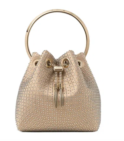 Jimmy Choo Embellished Bon Bon Top-handle Bag In Gold