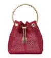 Jimmy Choo Embellished Bon Bon Top-handle Bag In Red