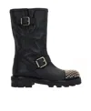 Jimmy Choo Biker Ii Studded Ankle Boots In Black