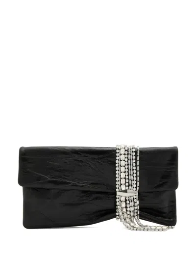 Jimmy Choo Embellished Clutch Bag In Black