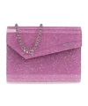 Jimmy Choo Women Glittered Acrylic Candy Clutch Bag In Pink