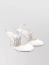Jimmy Choo Embellished Jewels Open Toe Stiletto Pumps