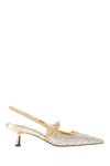 Jimmy Choo Embellished Leather Didi Pumps In Sandsand