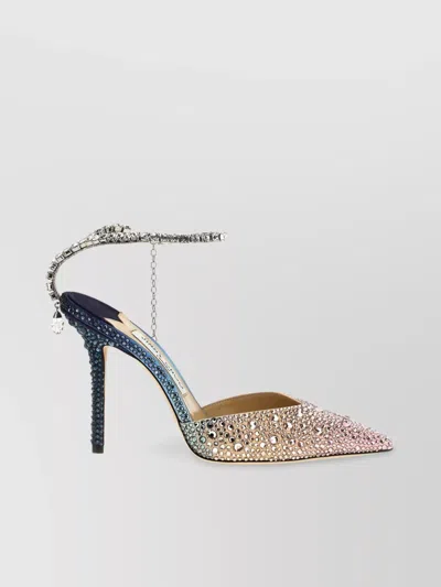 JIMMY CHOO EMBELLISHED POINTED TOE STILETTO HEEL PUMPS