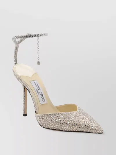 Jimmy Choo Embellished Pointed Toe Stiletto Heel Pumps