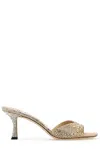 Jimmy Choo Women's Embellished Satin Skye Mules