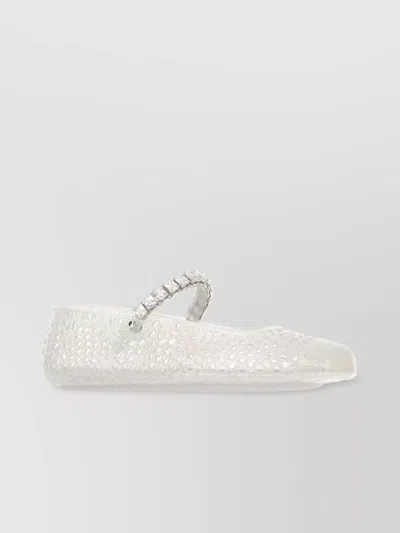 Jimmy Choo Embellished Strap Ballerina Shoes