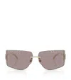 Jimmy Choo Embellished Wire-frame Sunglasses In Gold
