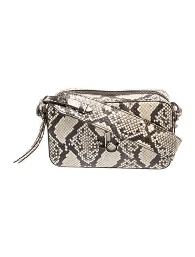 Pre-owned Jimmy Choo Embossed Leather Crossbody Bag In Multicolor