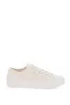 JIMMY CHOO EMBROIDERED CANVAS MAXI SNEAKERS