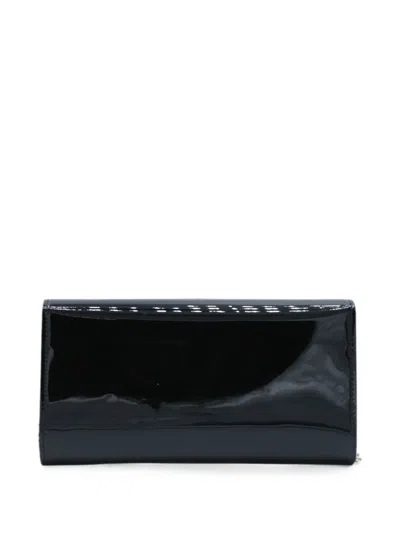 Jimmy Choo Emmie Black Patent-leather Clutch Bag