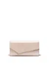 Jimmy Choo Metallic Envelope Clutch Chain Removable In Gold