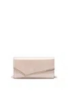 Jimmy Choo Metallic Envelope Clutch Chain Removable In Gold