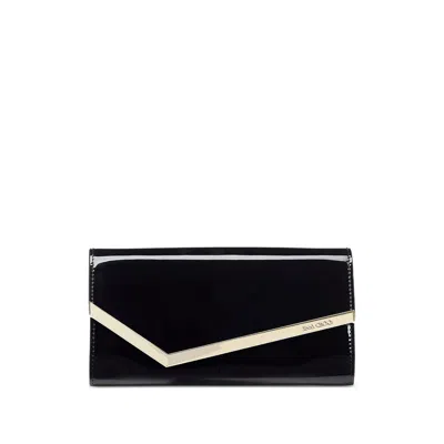 Jimmy Choo Emmie Chain-strap Clutch Bag In Black