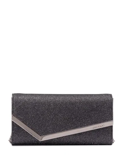 Jimmy Choo Emmie Clutch Bag In Black