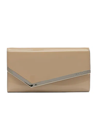 Jimmy Choo Emmie Clutch Bag In Neutral