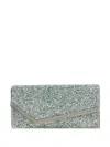 Jimmy Choo Clutch Emmie Mit Glitter In Green